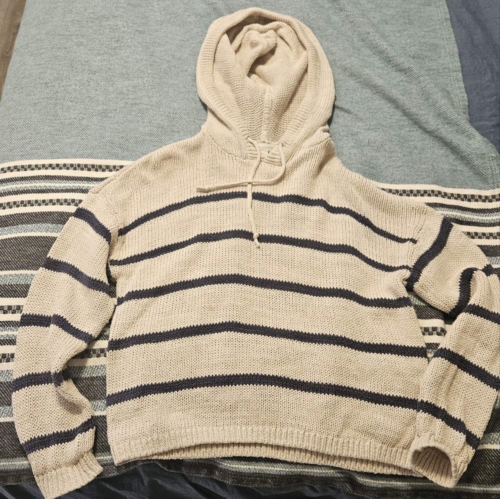 Garnet Hill Linen and Organic Cotton Sweater Small